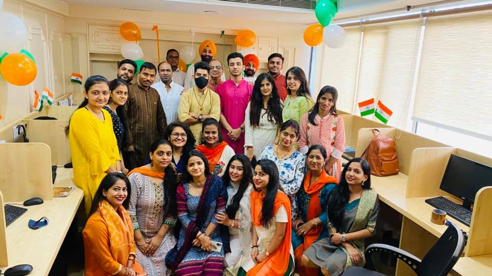 Celebration of 75th Independence Day at Akal Information System Private ... Office Team Celebration